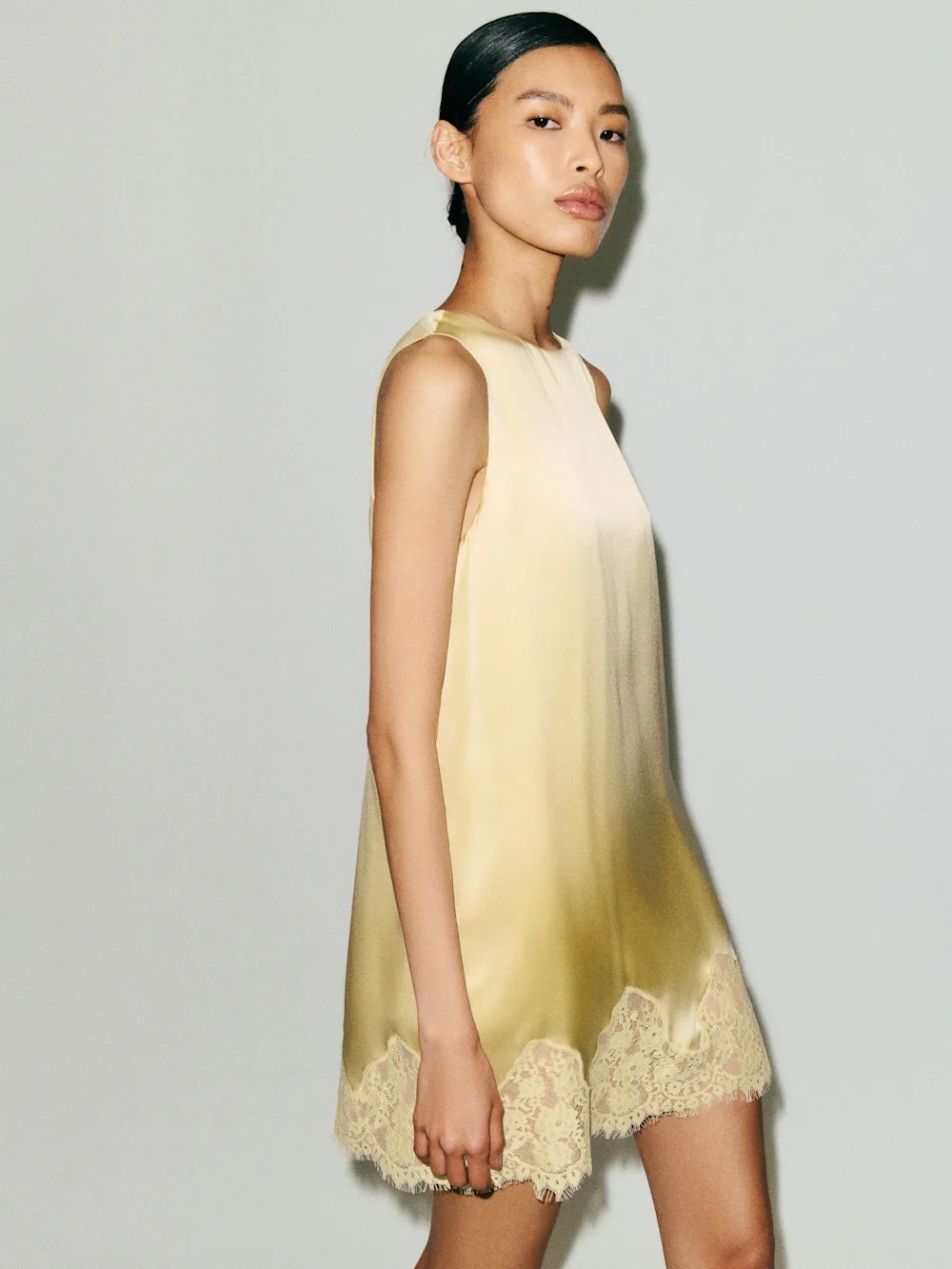 NWT Reformation Jessalyn Silk Dress Blonde